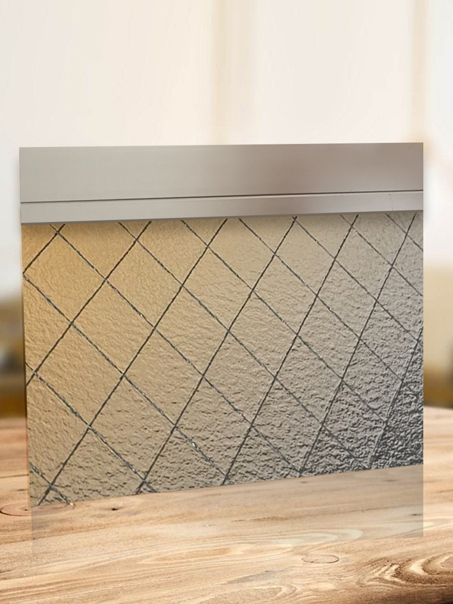 玻璃擋煙垂壁(香梨磨砂面) 梨花面玻璃擋煙垂壁